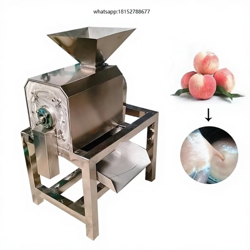 Durable Stainless Steel PLC & Motor Tomato/Mango Fruit Pulper Machine 500kg/h Capacity