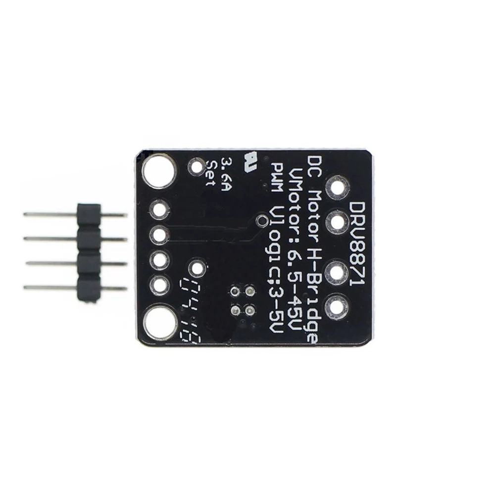 

DRV8871 Motor Driver 6.5V-45V Wide Voltage 3.6A DC Motor Driver H-bridge PWM Motor Speed Control Module UVLO OCP TSD Protection