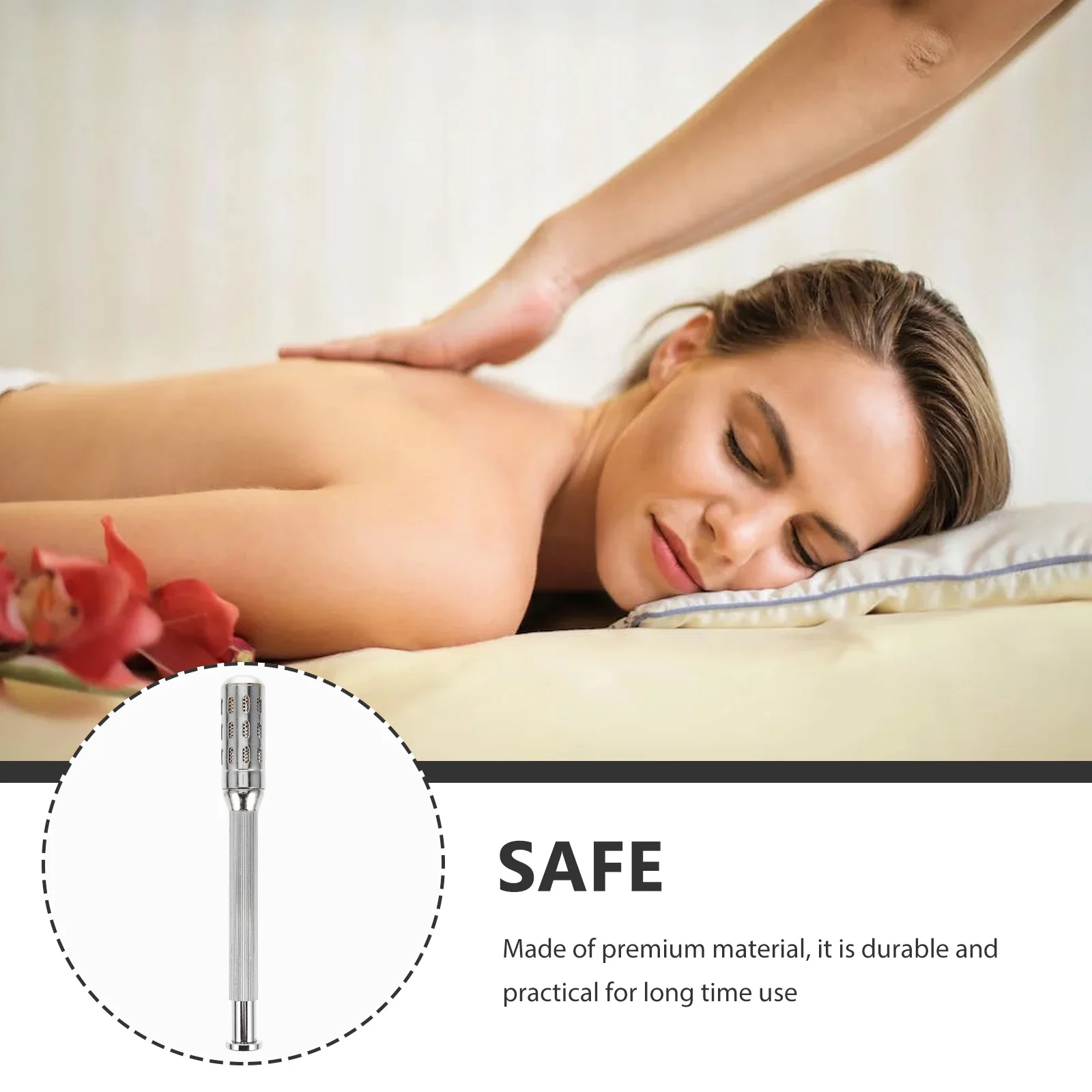 

Portable Stainless Steel Moxibustion Stick Body Massager Moxa Burner Facial Body Therapy Rod Moxa Fumigation Tool for Skin