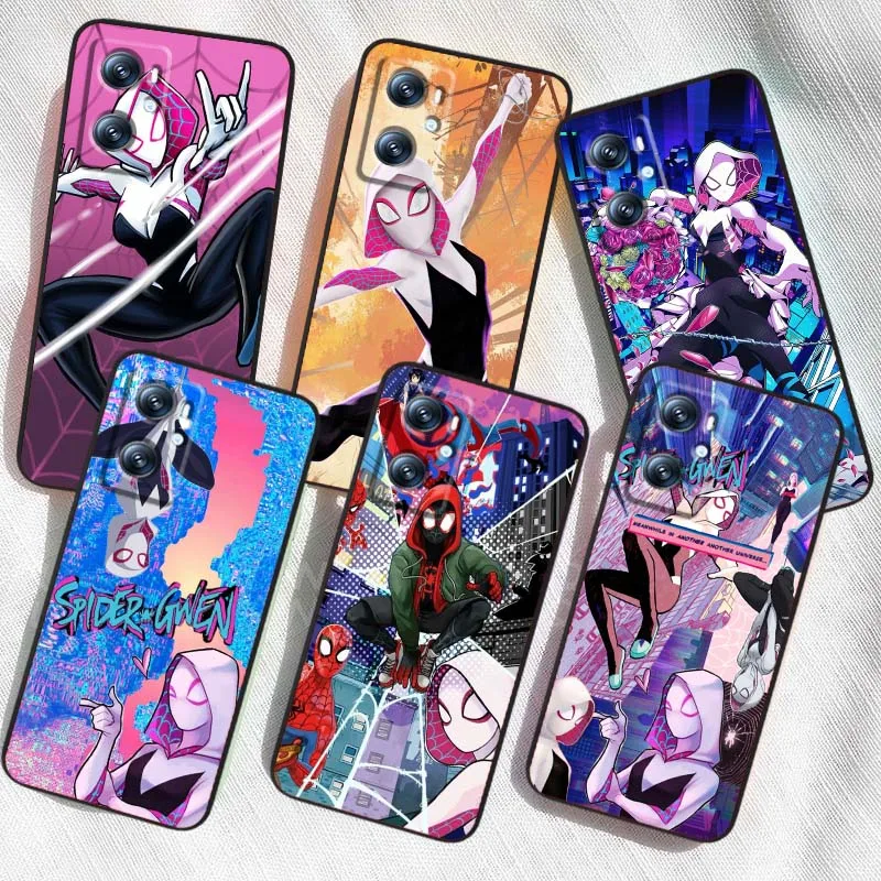 G-Gwens Anime lindo para OPPO Reno 5 6 7 A96 A40 A58 Realme GT A74 A78 Neo2 A74 A78 Find X5 X3 X7 X8 cubierta negra