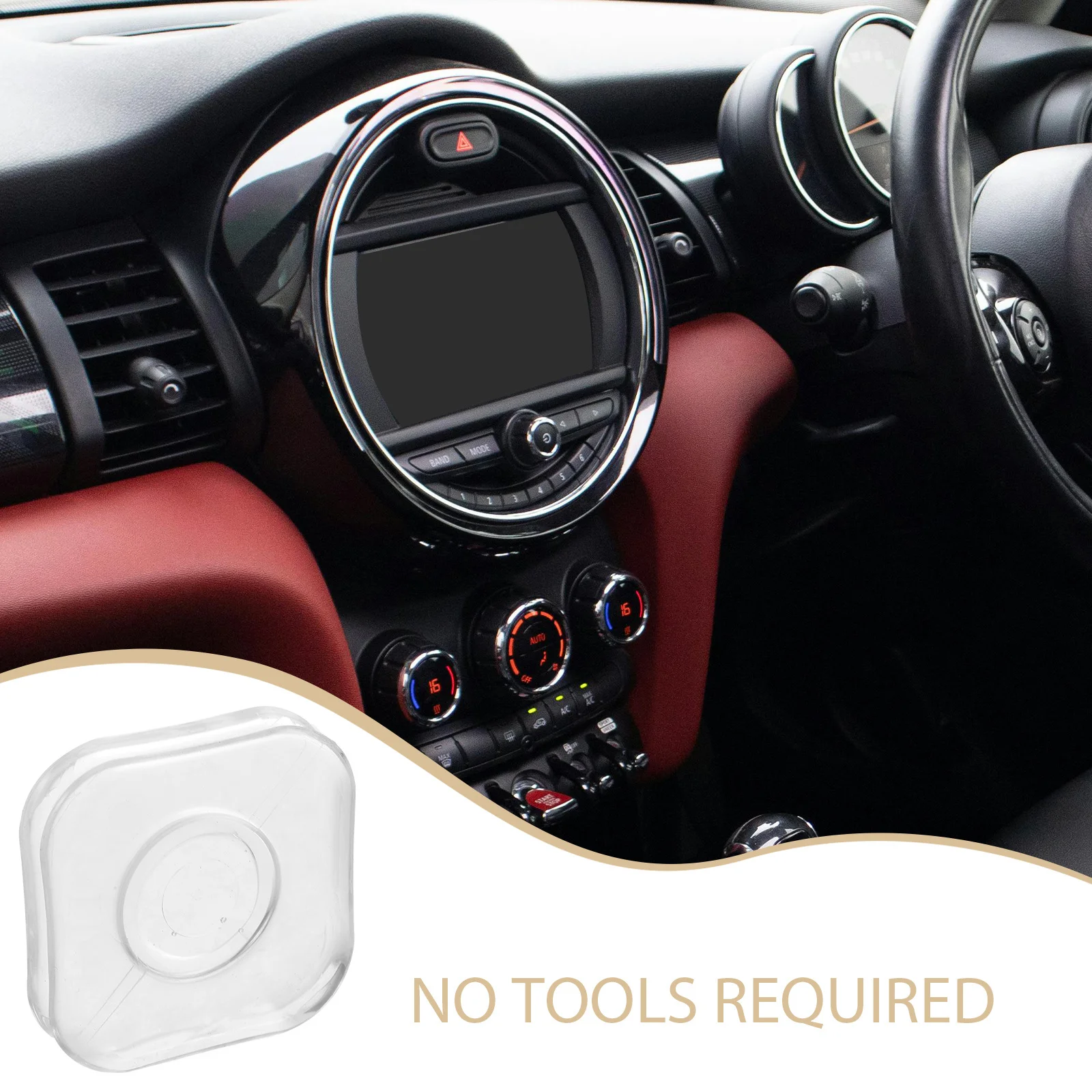 2Pcs Nano Gel Pad Phone Holder Pad Reusable Traceless Adhesive Car Mount Multi-Functional Universal Small Device Organizer