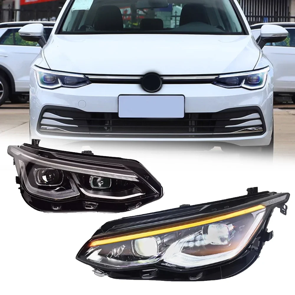 

LED HeadLights For VW GOLF 8 MK8 21-24 To New Style Full Led DRL Car Head Lamp Assembly Signal Accessories Modified Lamp
