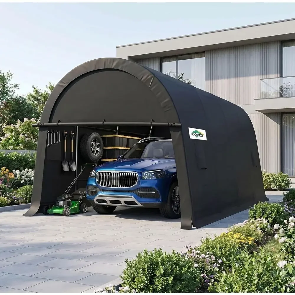 12x20 All-Season Heavy-Duty Portable Garage, Outdoor Storage Shed with Galvanized Steel and Ventilation