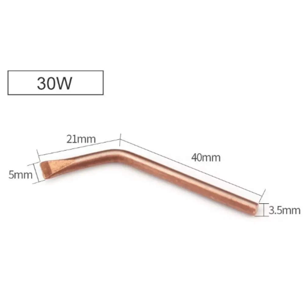 New 100W150W200W300W500W Electric Soldering Iron Tip Pure Copper High Power Large Area Welding 9 Styles External Heat Tip view 3