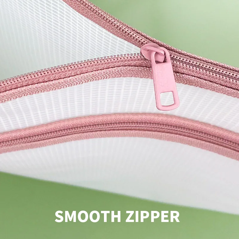 حقيبة ملفات HUAJIE A3 EVA، منظم مستندات سميك بسحاب مزدوج، تخزين ورق فني شبكي شفاف بسعة كبيرة للطلاب