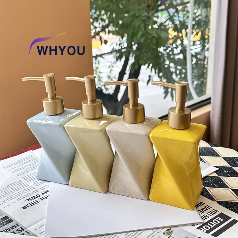 

WHYOU-Дозаторы для жидкого мыла, бутылка для лосьона, эмульсия, латексные бутылки для желаний для рук, легкий роскошный набор аксессуаров для ванной комнаты