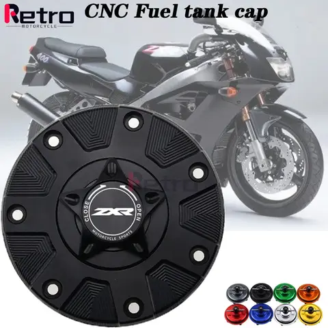 ZXR Bensintanklock för Kawasaki ZXR400 ZXR750 1991-1999 Motorcykeltillbehör CNC Aluminium Oljelock Motorcykel 8 best sales Kawasaki ZXR400 - №3