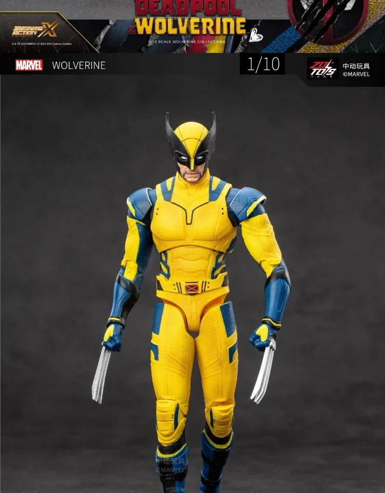 ZD Toys film 1:10 Deadpool & Wolverine Action figures Deadpool Boxed Wolverine Collection Adult Action Figures