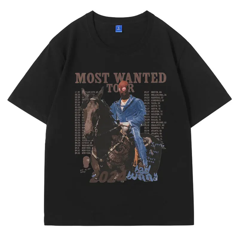 

Hot Bad Bunny T Shirt Most Wanted Tour 2024 Nadie Sabe Lo Que Va A Pasar Manana Graphic T Shirts Men Women Hip Hop T-shirts Tops