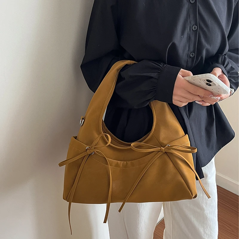 

Nubuck Leather Tote Bags Lady Shoulder Bags for Women 2026 Winter New Korean Fashion Retro Handbags and Purses