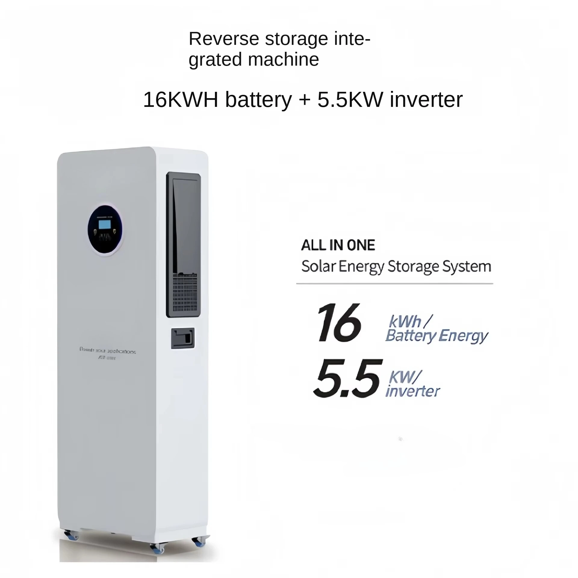 16KWH Efficient Home Energy Storage System Vertical Roller Battery Pack 300ah 5.5kw Inverter Photovoltaic System