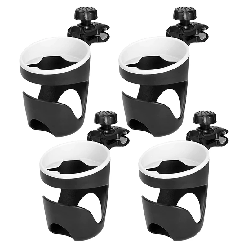 Boat Rail Cup Holder Universal Drinks Holders 360 Degree Rotation Adjustable Clamp Boat Drink Holder,4Pcs