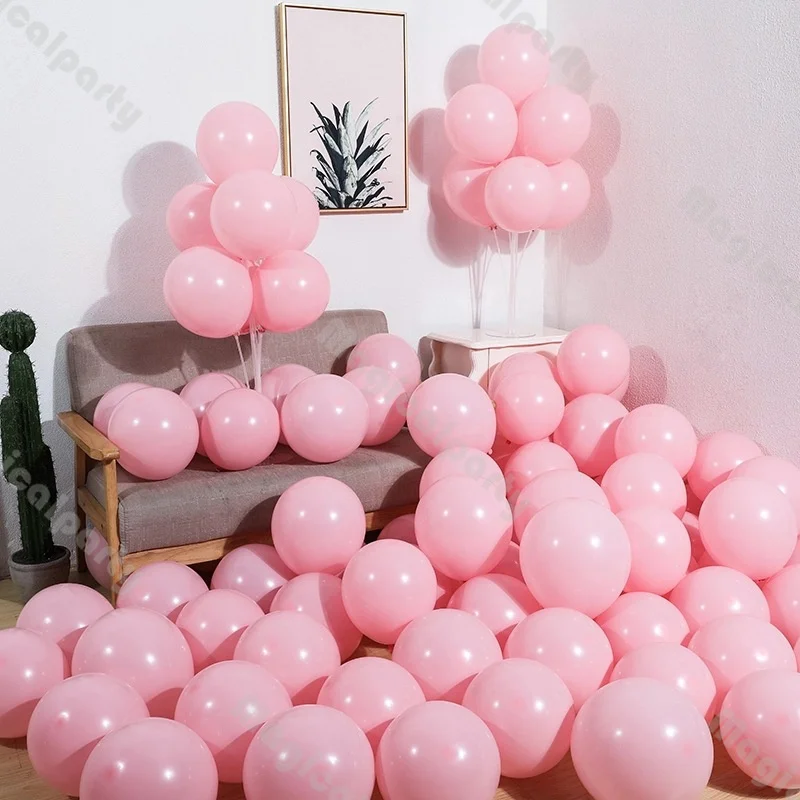 127/146pcs Bohemian Rustic Wedding Decoration Balloon Macaron Pink and Blue Latex Balloon Arch Set for Bachelorette Party