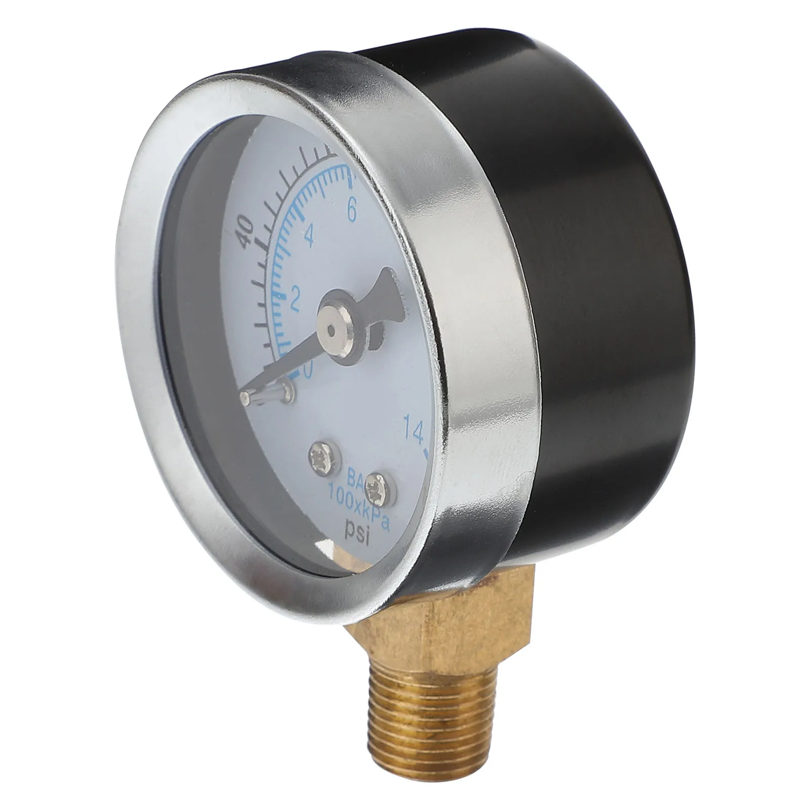 

Pressure Gauge 40mm Dial Double Scale 0-200 Psi 0-14 Bar Mini Size Air Compressor Measurement Npt Thread Pressure Gauge