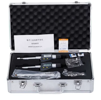 New Design High Precision 3 pcs/ a set Digital Three Point Micrometer Tools 6-12MM/12-20MM/20-50MM