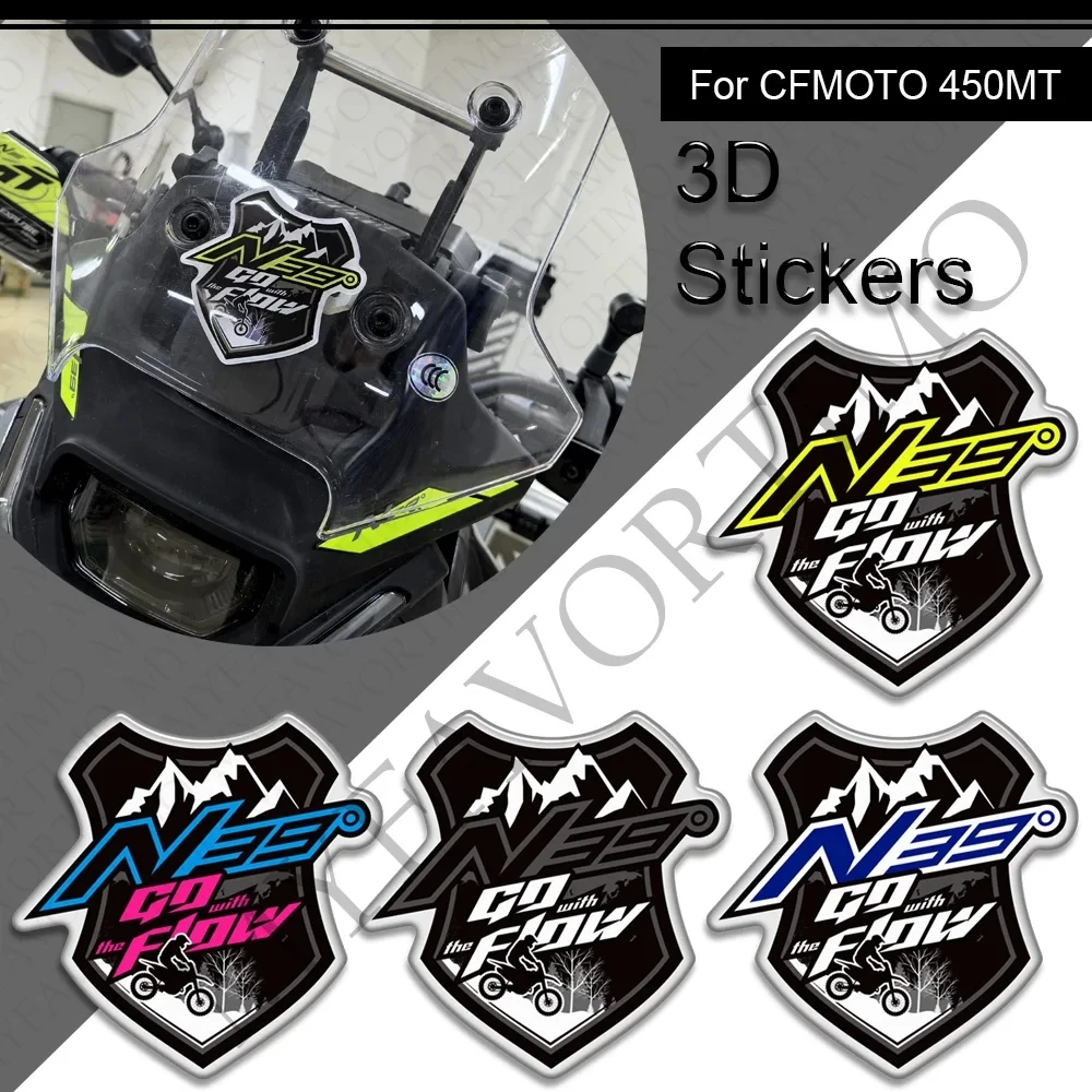 

For CFMOTO 450 MT 450MT Motorcycle Accessories 3D Stickers Fuel Tank Pad Knee Grip Hand Protection Decal Waterproof Anti-scratc