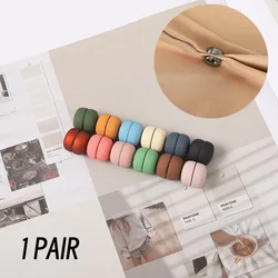 1 Pair Magnet Buttons Invisible Magnetic Metal Buttons DIY Clothing Headband Scarf Hat Clasp Decoration Moslem Sewing Supplies