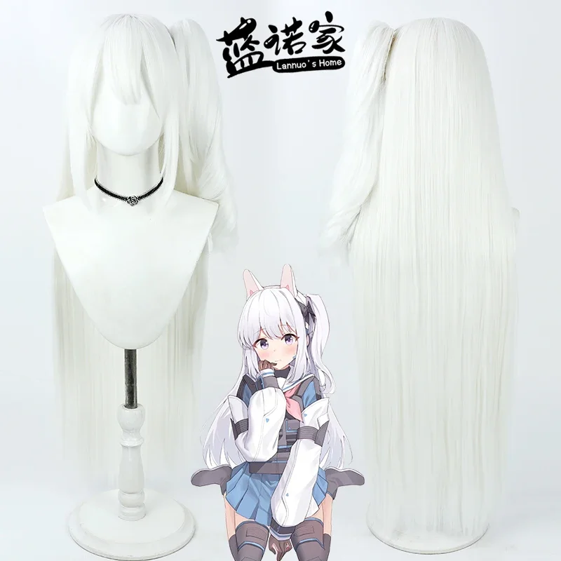 

Парик для косплея Azur Lane Yukimiya Miyako, синий, для аниме-фестивалей и ролевых игр, синтетические волосы