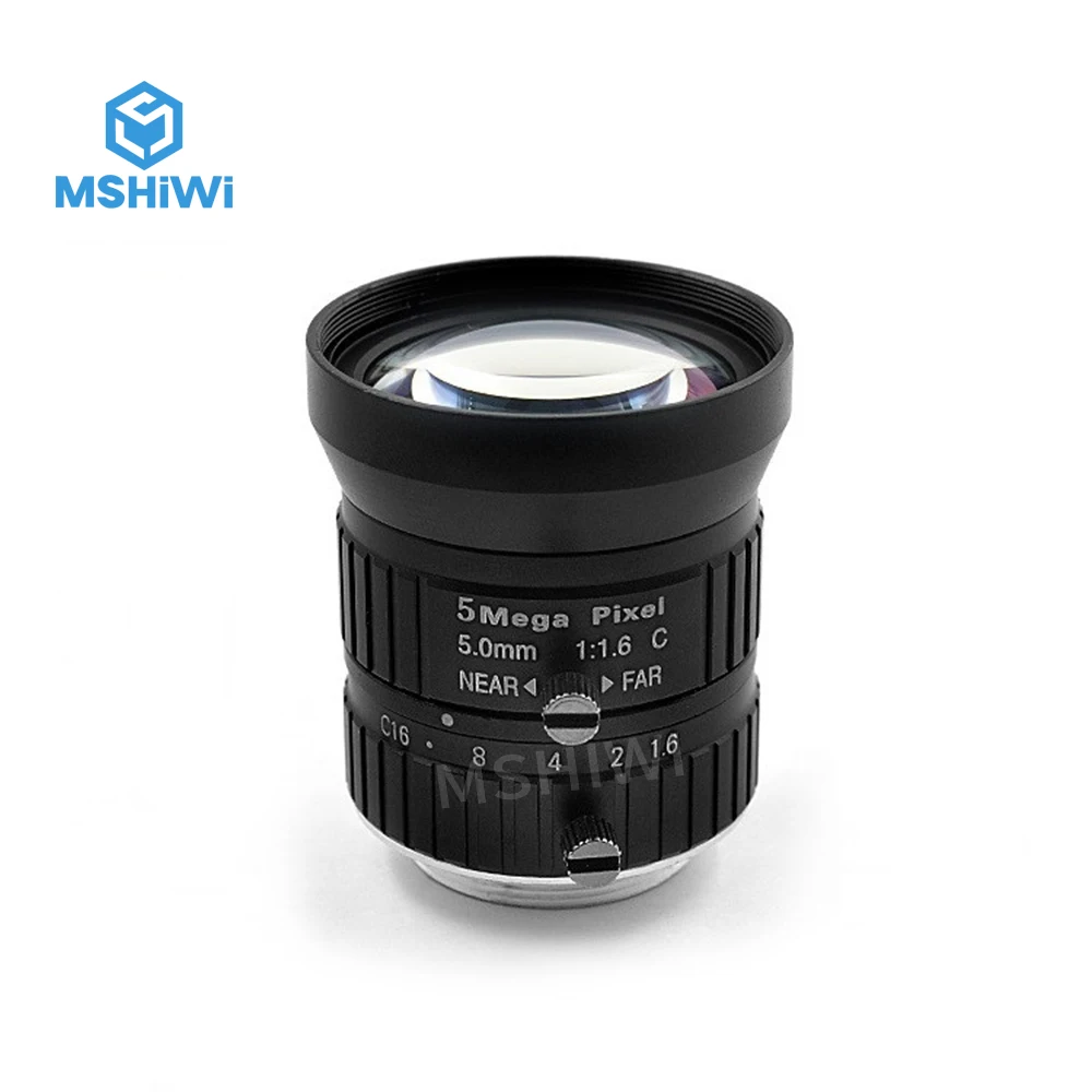 

5MP F1.6 1/1.7 "C Mount 5Mm Prime Lenzen Industriële Camera Lens Fixed Focus Lens Voor Industriële Camera 'S Machine Vision