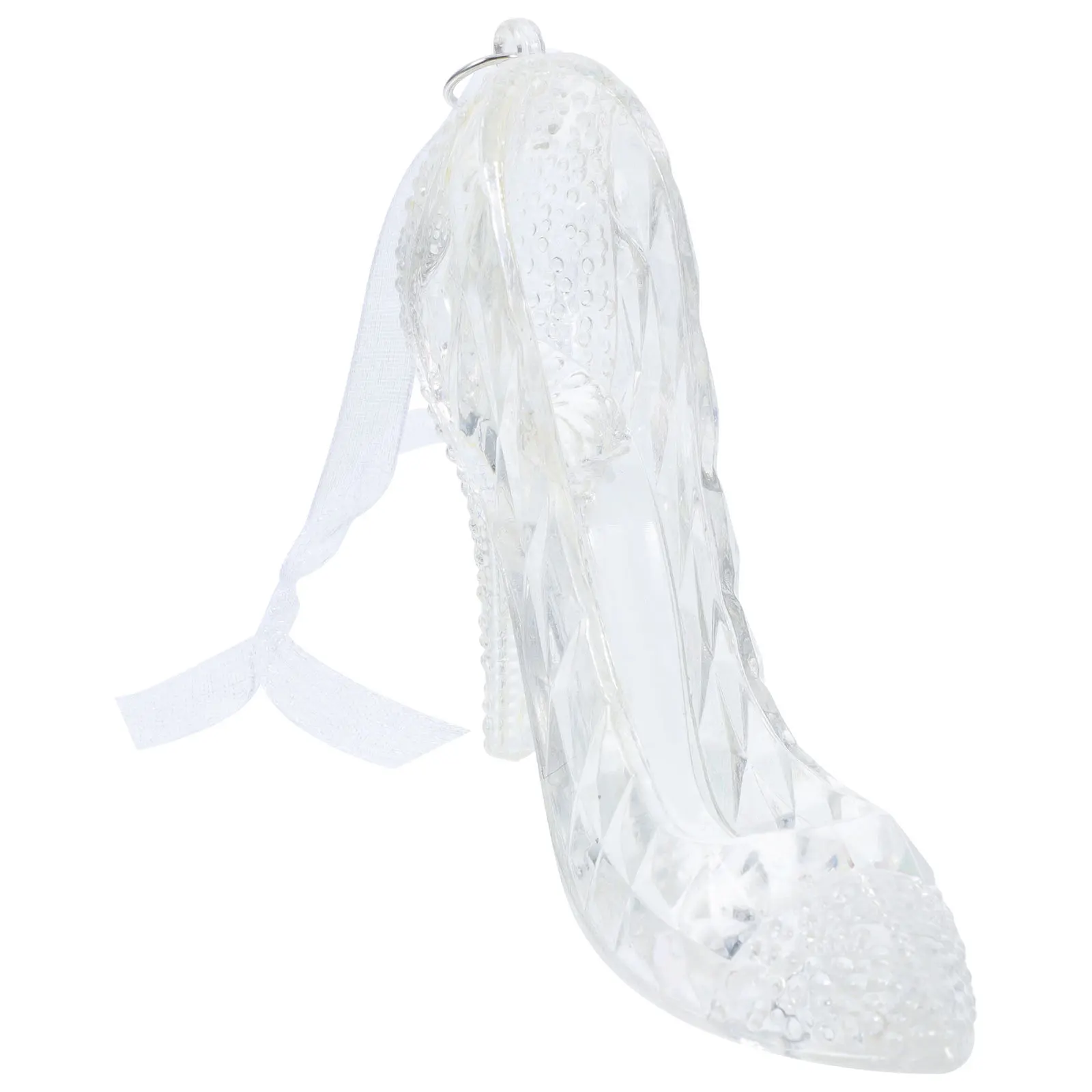 

1pcs High Heel Shoe Ornament Transparent Christmas Tree Hanging Pendant Xmas Party Decorations Novelty Charm For Home Car