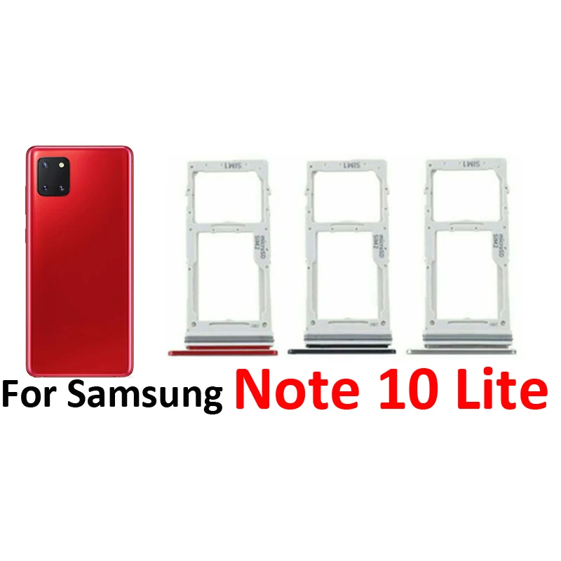 For Samsung Galaxy S10 Lite G770 Phone New SIM Card Tray Housing Micro SD Chip Card Holder Slot Pocket For Note 10 Lite N770 view 4