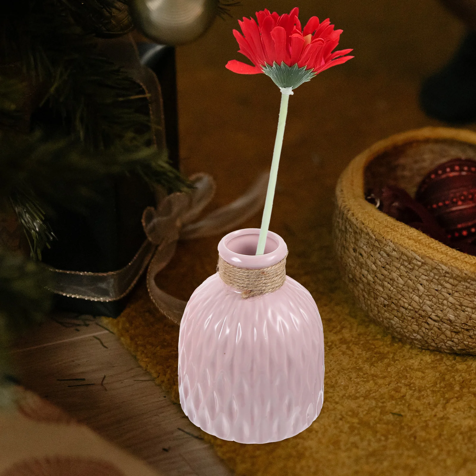 

5 Pcs Artificial Flowers for Wedding Decoration Daisies Wreaths Party Stems Red Home Colored Small Daisy Vase Bridesmaid