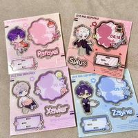 4 Styles Game Anime Love and Deepspace Xavier Zayne Rafayel ralayo Sylus Acrylic Stand Doll Mini Figure Model Plate Cosplay Toy