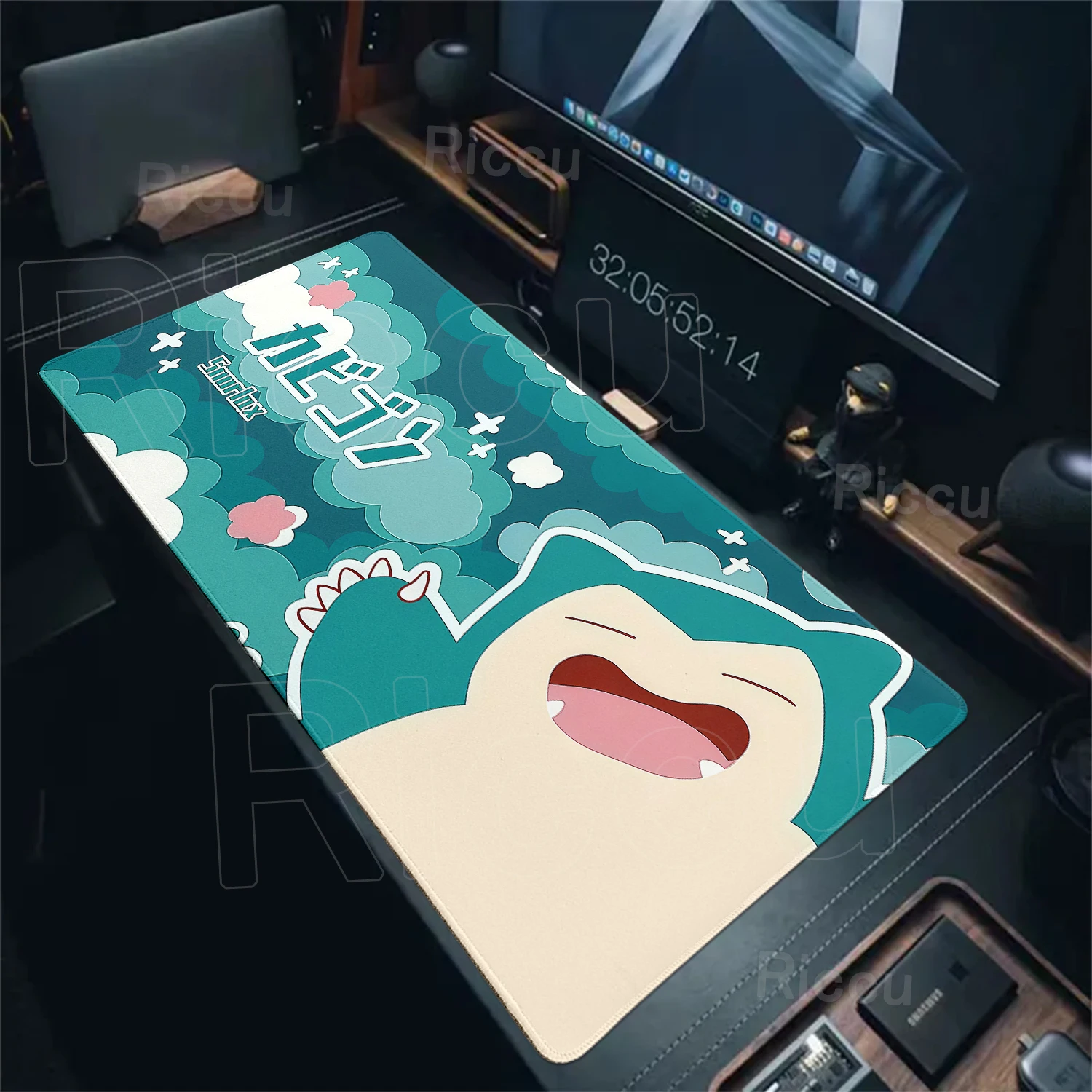 Pokemon Anime Großes Mauspad Pikachu Gengar Snorlax Eevee XXL Mauspad Computer-Tastaturunterlage Gaming-Zubehör XXL PC-Schreibtischunterlage