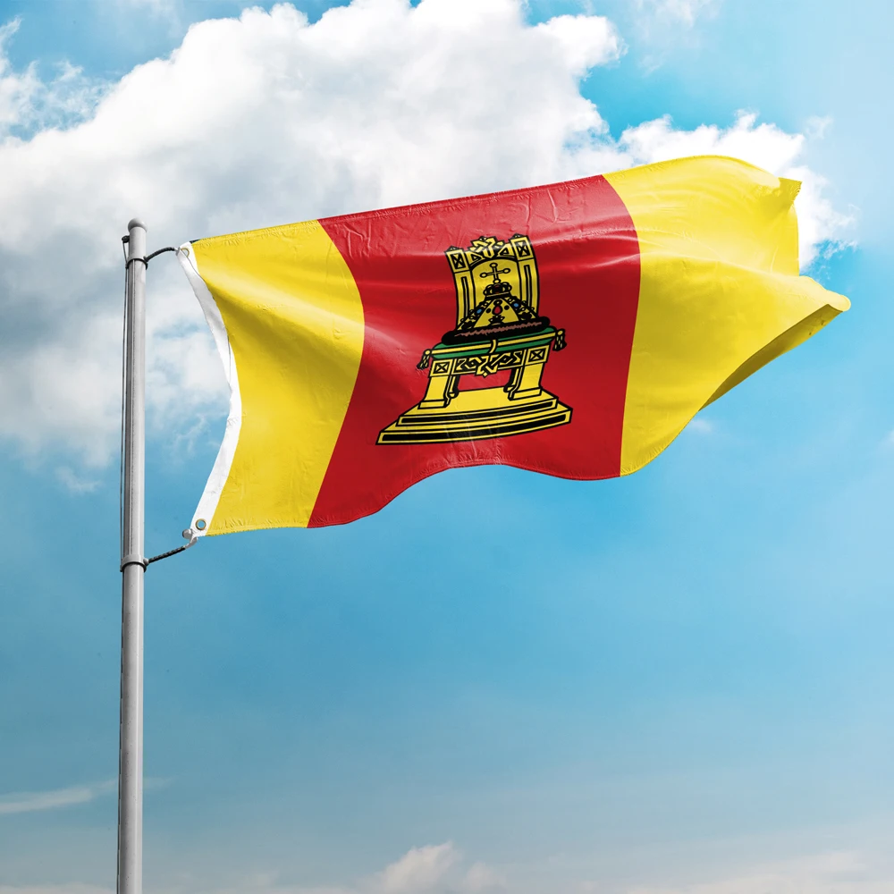 Flag Of Tver Oblast 3*5 FT 90*150 CM Flags Federal Subjects Russia Custom Logo Home Decoration Banners Polyester UV Resistance