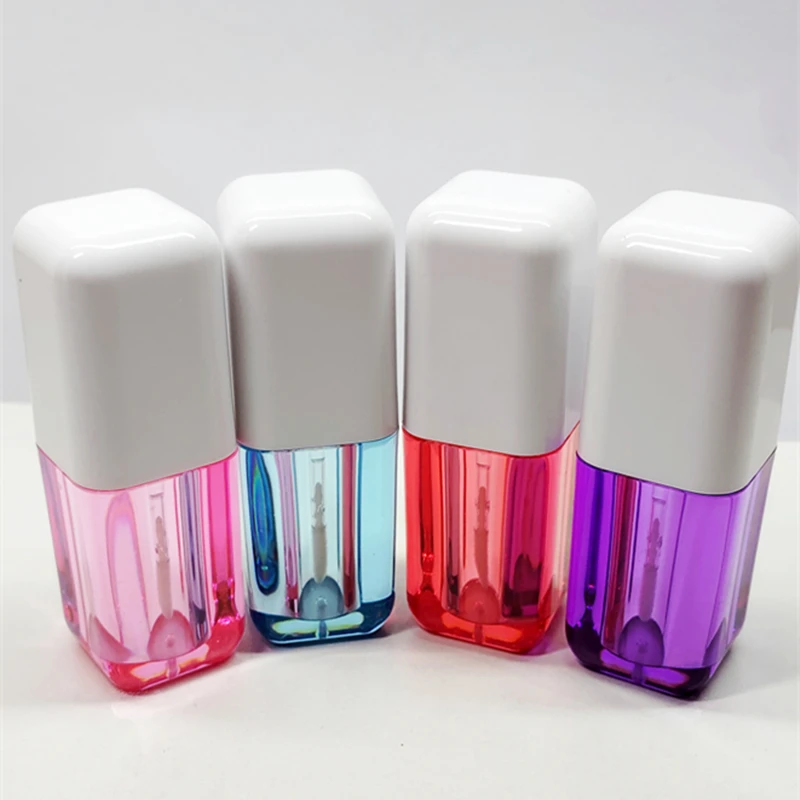 

100pcs Plastic Lip Gloss Tube Lip Balm Refill Bottle Liquid Lipstick Tube With Brush Beauty Container