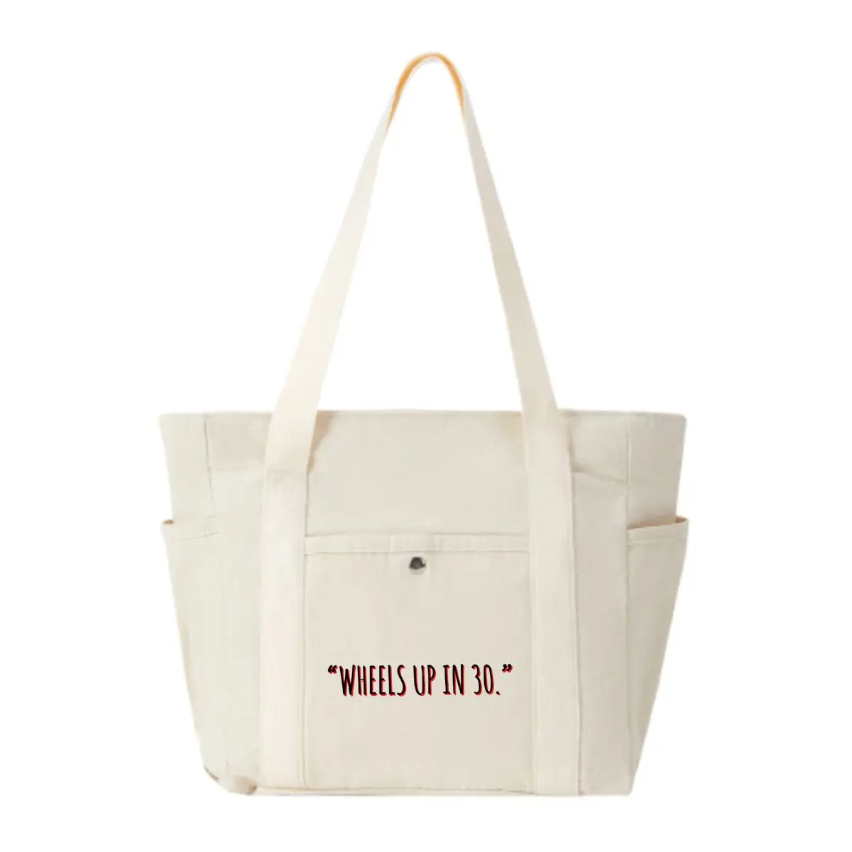 

Wheels Sign Sparks Speed Vibe Large Capacity Tote Canvas Bag for Work Outgoing High Appearance Commuting