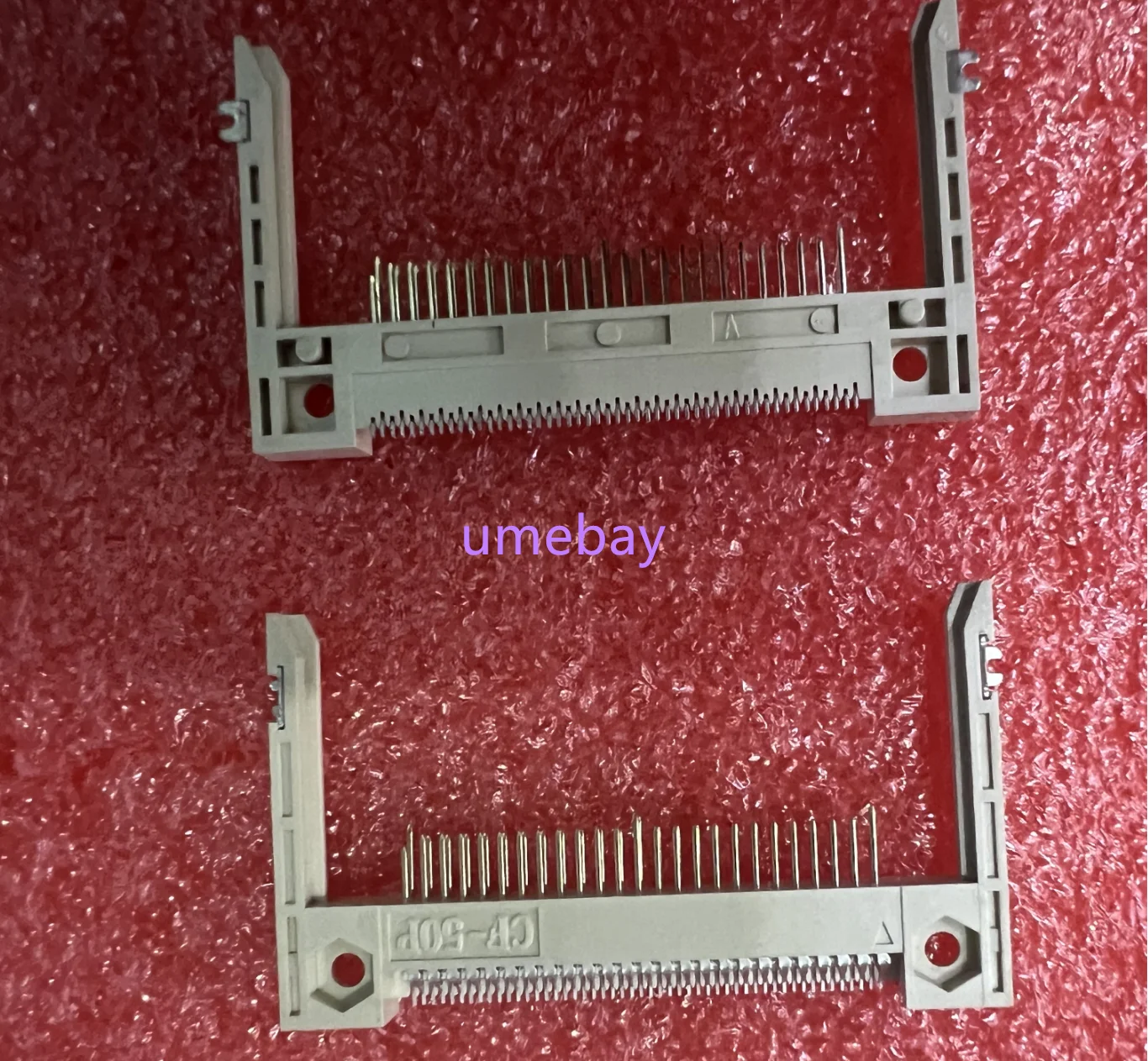 10pcs    CF card holder (on board) long arm type L=26.9mm spacing SMT patch type 50P