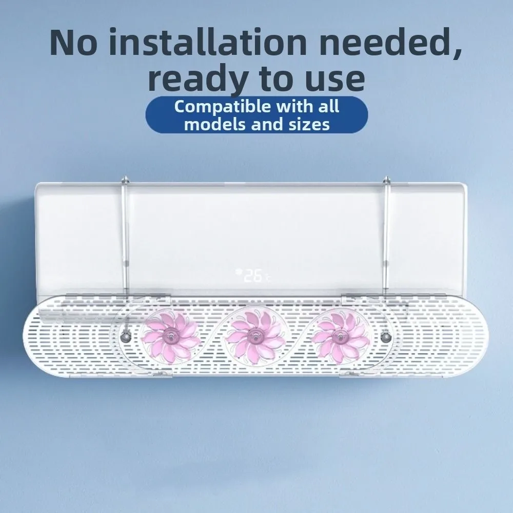 Adjustable Air Conditioner Windshield Anti Direct Blowing Hanging Air Conditioner Outlet Baffle Silent Expandable