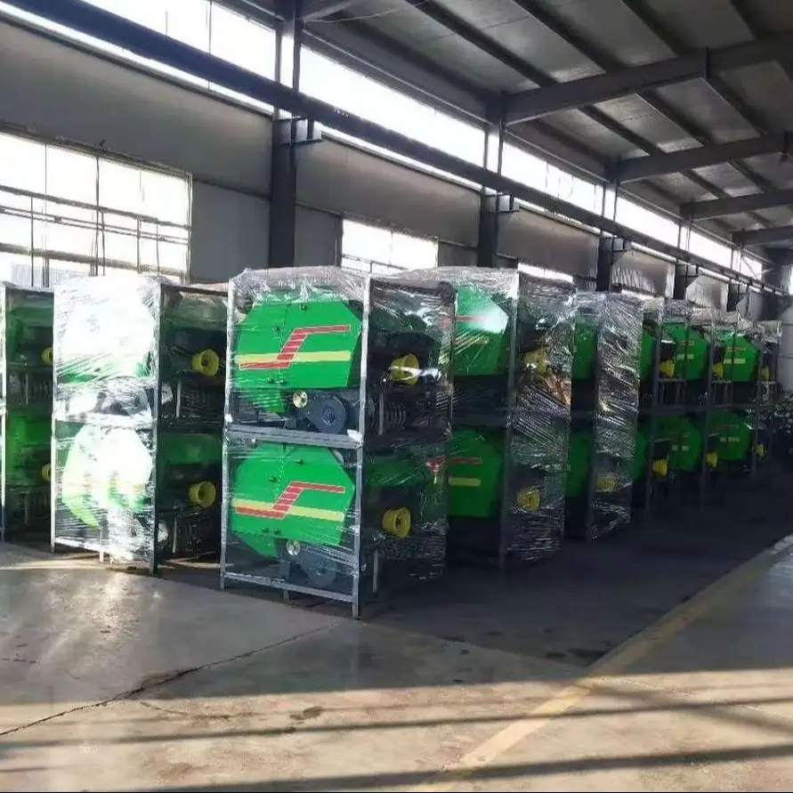 Productive All in One Round Hay Baler Compact Machine for Farm Harvest Work