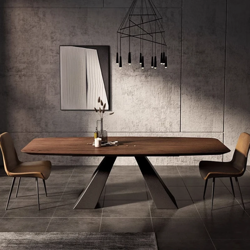 Tavolo da pranzo moderno nordico Tavolo da pranzo per alimenti di lusso Newclassic impermeabile Ingresso Mobili per la casa in legno di design di bellezza