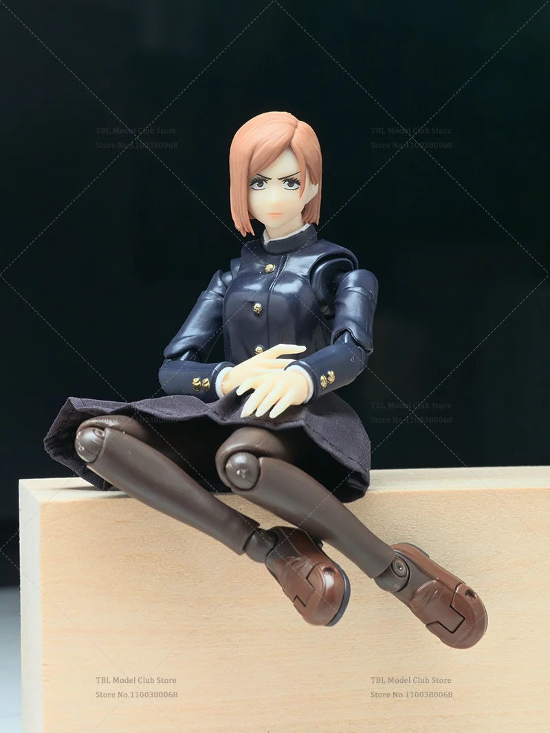 1/12 مقياس الملابس النسائية Jujutsu Kaisen Kugisaki Nobara انمي ياباني لبانداي shf 6 بوصة عمل الشكل الجندي المشهد