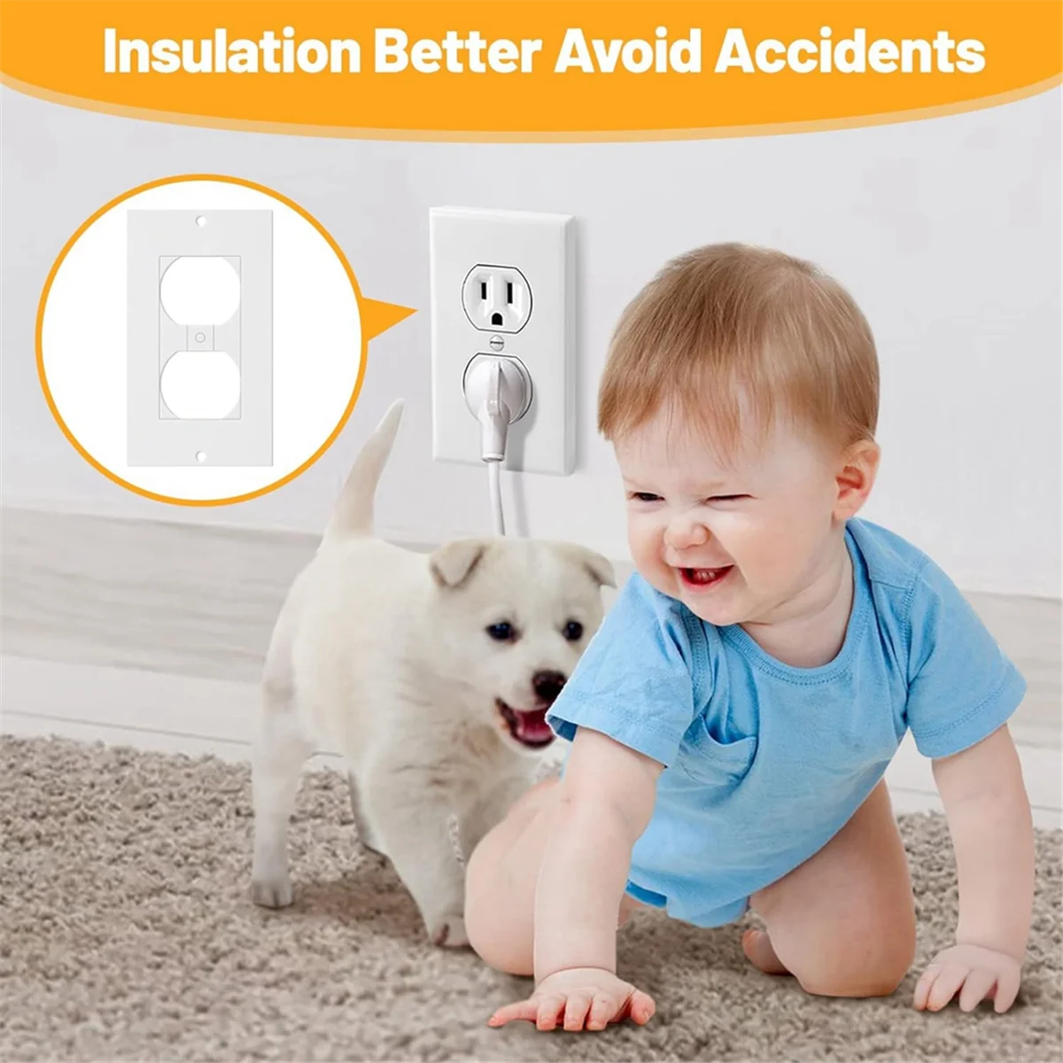 A99U Outlet Insulators Draft Sealers, 100Pcs Electrical Outlet Insulation Pads, EVA Foam Gasket for Wall, Switch Socket Cover