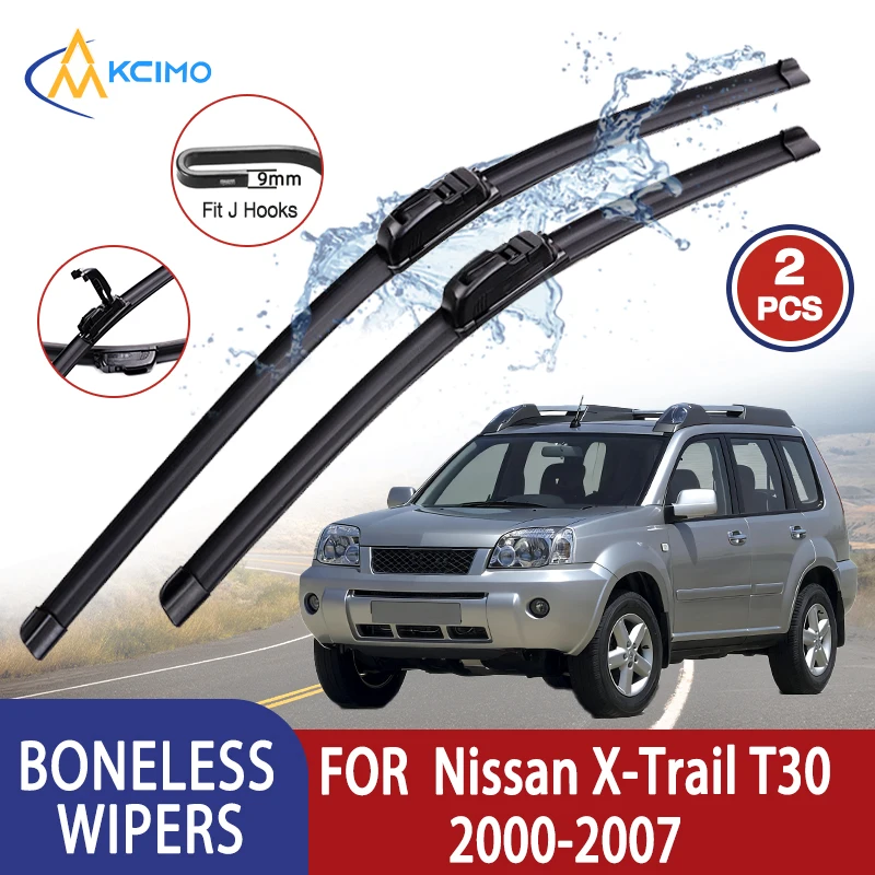 

Kcimo для Nissan X-Trail T30 2000-2007 Автомобильный дворник U-типа Мягкий резиновый стеклоочиститель без костей HD Тихий прочный автомобильный дворник 24 "+ 16"