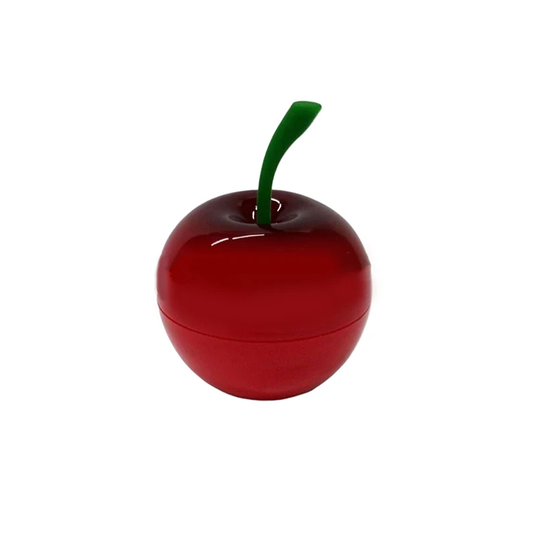 1/3 قطعة 8 جرام إعادة الملء الإبداعية الأطفال فاكهة الكرز تصميم زهرة على شكل حاوية بلسم الشفاه كريم جرة للأطفال