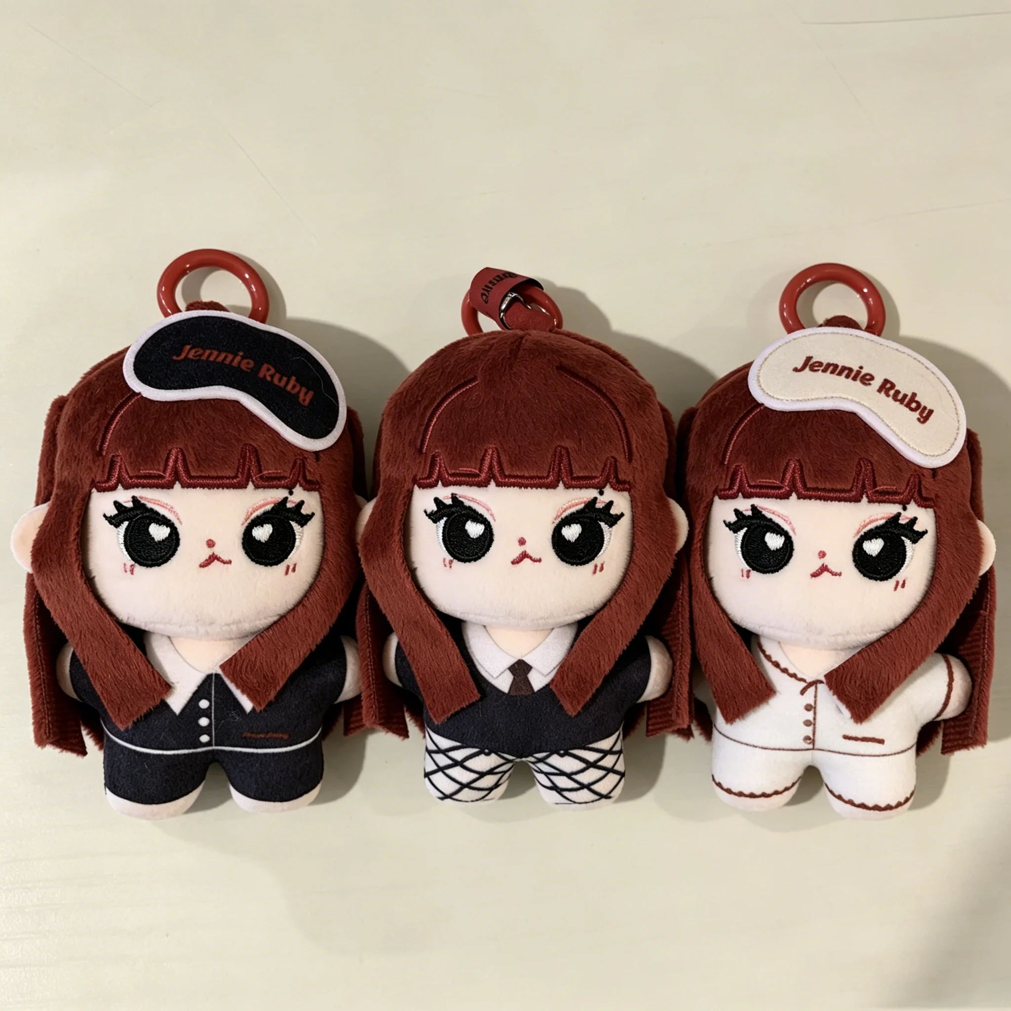 

10cm Anime Cute Ruby Jennie Plushie Stuffed Doll Kawaii Jennie Plush Pandents Keychain Doll Toys Collectible Fans Gifts