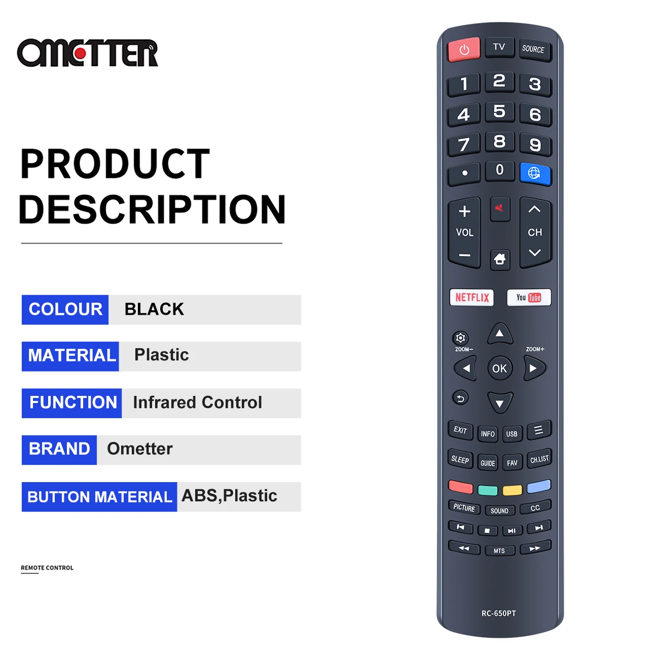 RC-650PT ل دايو الذكية التلفزيون عن بعد التحكم 32D1561 43D1560 49D1660 55D1700 U43A8500TN 43D1280UD L32V780BTS 32D1280 U55V880BTS