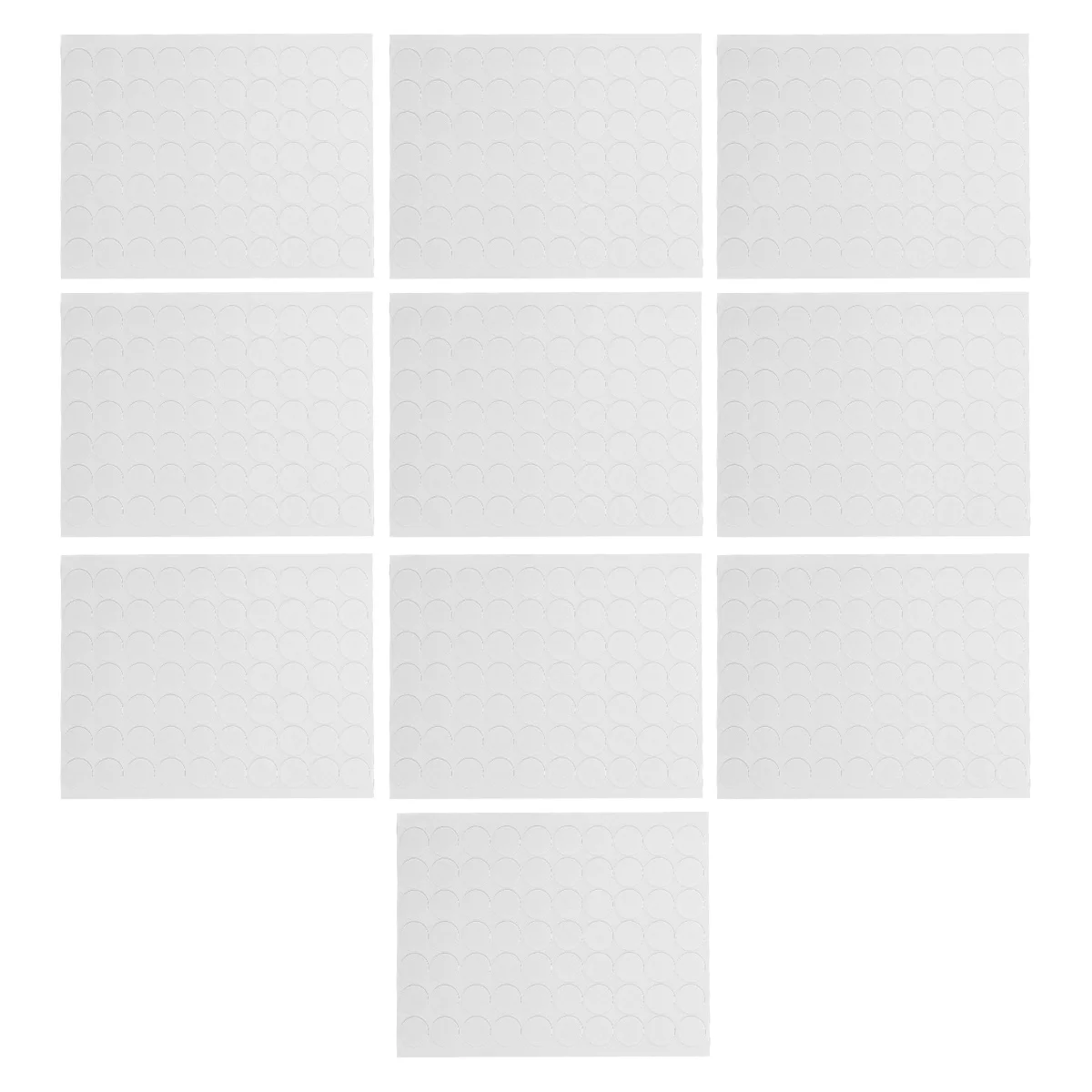 

700Pcs 10 Sheets Acrylic Adhesive Putty Clear Removable Double-Sided Round Sticky for Glass Metal Wood Plastic Fixings Artwork