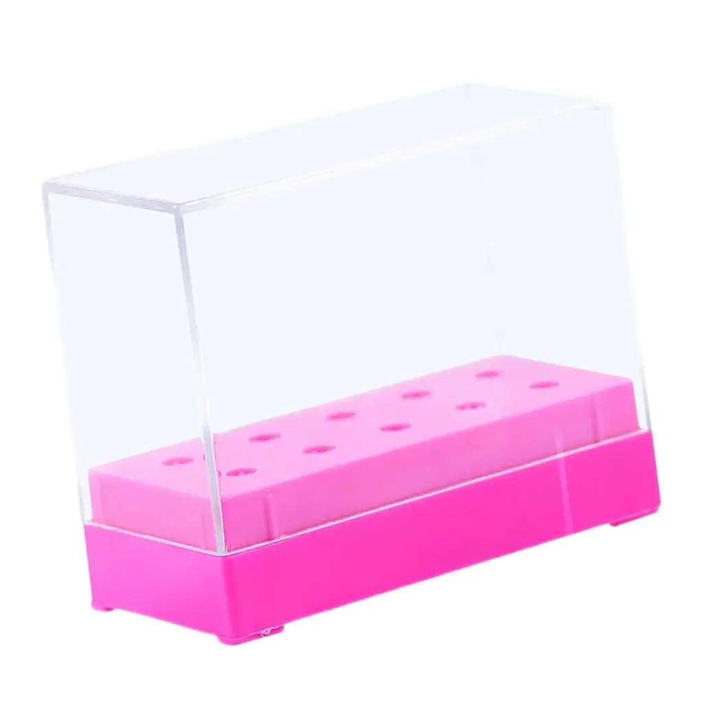 Bits Holder, Dustproof Stand Displayer Organizer Container with 10 Holes