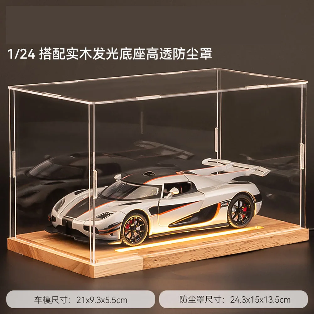 Car model scale 1:24 FOR Koenigsegg one Alloy material Simulated sports car model Car model ornaments Automotive Interior