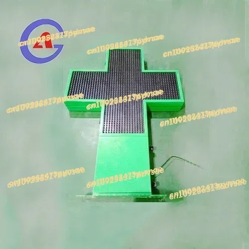 Senegal Outdoor Double Sided Advertising Display Full Color SMD Program LED Pharmacy Cross Sign Croix De Pharmacie Croissant