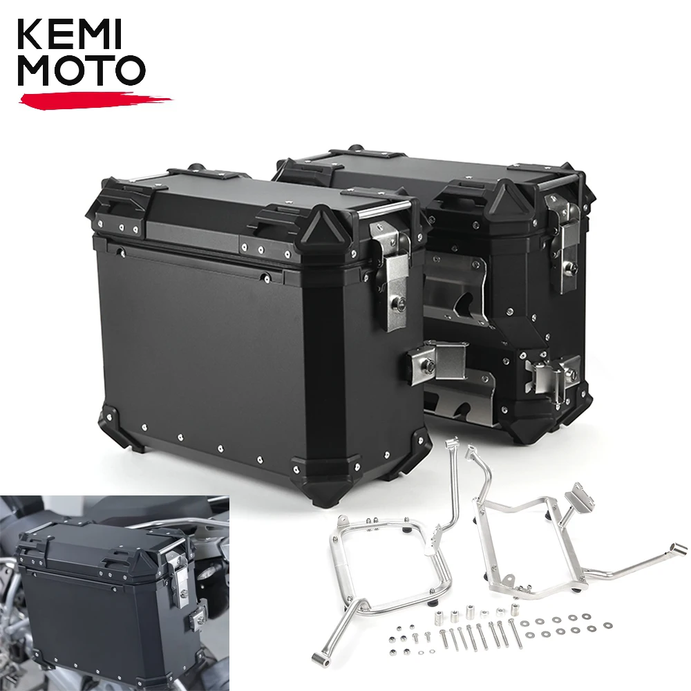 

Боковые коробки из алюминиевого сплава 37L для BMW G310GS G 310GS 2017-2021, для мотоцикла, углубление выхлопной трубы, багажник с ЧПУ