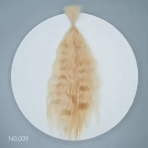 Rein natürlicher Witdiy echtes handgefertigtes Mohair Natural Perücken Curolacolled Haar/wiedergeborenes Puppen/Bryce/OB/BJD/25-30 cm/weich und realistisch/nicht Wasser 8 Hauptverkaufsplatten wiedergeboren - №7