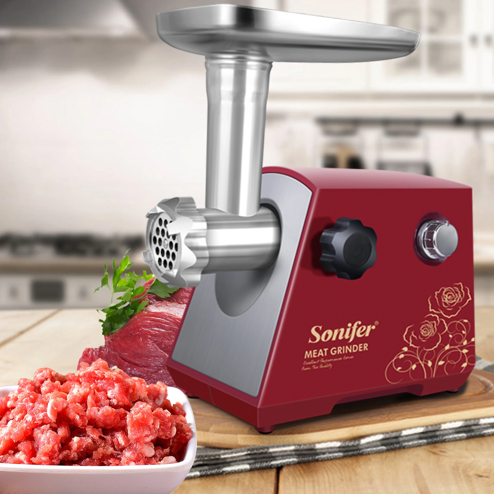 Electric Meat Grinders Heavy Duty Mincer Sausage Stuffer Food Processor Home Appliances Kitchen Chopper Mixer mill Sonifer