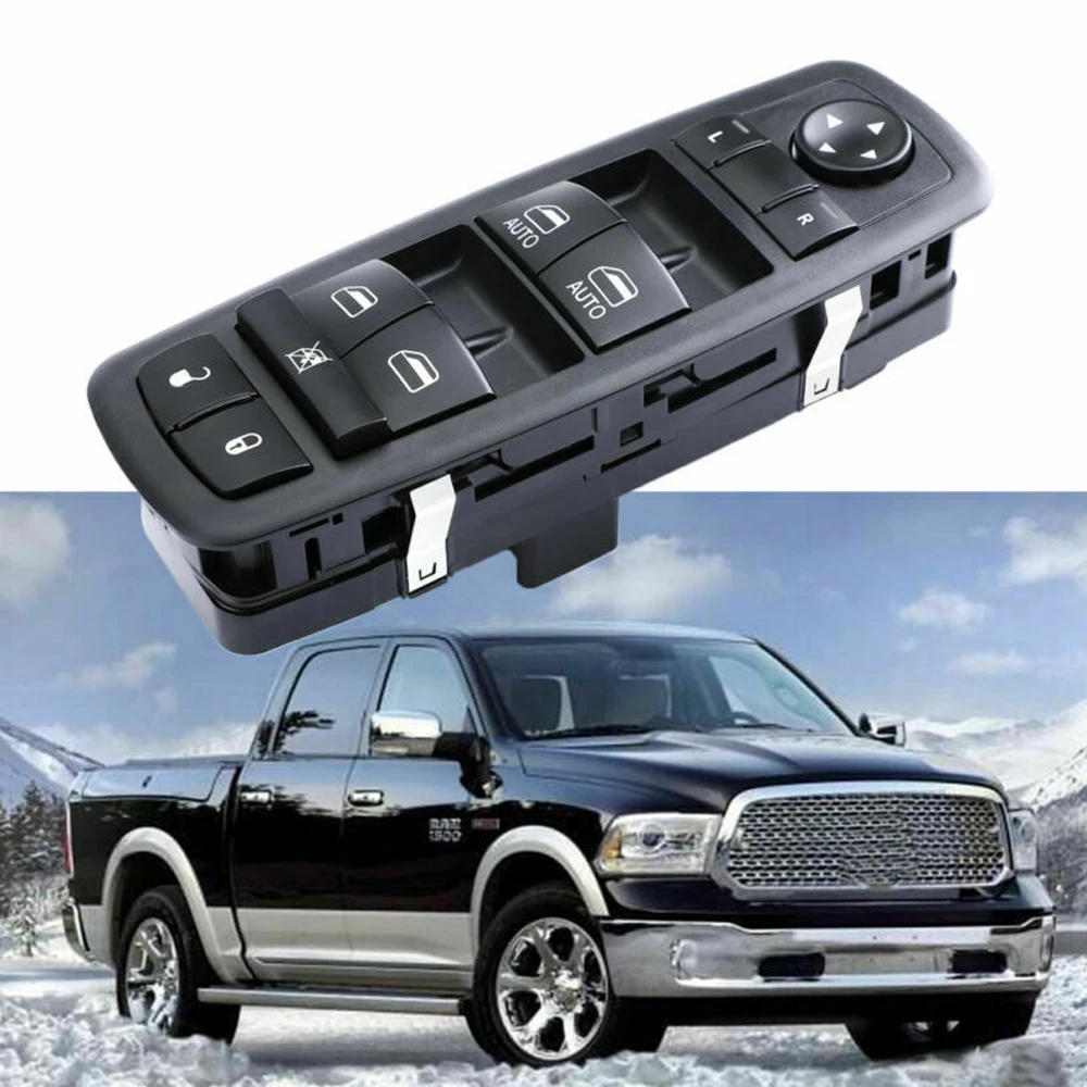 

1PC Master Power Window Switch for Dodge Ram 1500 2500 3500 Truck Quad Cab 2009-2012 Driver Side LH Switch Replacement