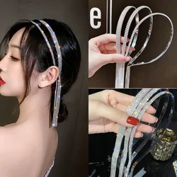 Luxury Crystal Hairbands For Women Long Tassel Hair Bands Korean Rhinestone Headband Wedding Girls Hair Accessories Gifts